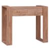 Mesa Consola De Madera Maciza De Teca 90x35x75 Cm Marrón