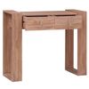 Mesa Consola De Madera Maciza De Teca 90x35x75 Cm Marrón