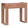 Mesa Consola De Madera Maciza De Teca 90x35x75 Cm Marrón