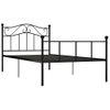 Estructura De Cama De Metal Negro 90x200 Cm