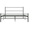 Estructura De Cama De Metal Gris 160x200 Cm