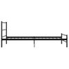 Estructura De Cama De Metal Negro 90x200 Cm