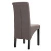 Silla De Comedor 4 Unidades De Tela Gris Taupe Gris Topo