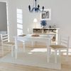 Sillas De Comedor 2 Uds Madera Maciza Caucho Terciopelo Blanco