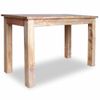 Mesa De Comedor De Madera Maciza Reciclada 120x60x77 Cm Marrón