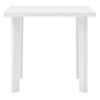 Mesa De Jardín De Plástico Blanco 80x75x72 Cm