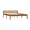 Estructura De Cama Madera Maciza Pino Marrón Miel 140x200 Cm