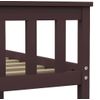 Estructura De Cama Madera Maciza Pino Marrón Oscuro 180x200 Cm