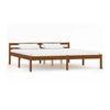 Estructura De Cama Madera Maciza Pino Marrón Miel 180x200 Cm