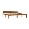 Estructura De Cama Madera Maciza Pino Marrón Miel 180x200 Cm