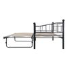 Estructura De Cama De Acero Negra 180x200/90x200 Cm