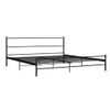 Estructura De Cama De Metal Negro 180x200 Cm