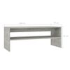 Mesa De Centro Madera Contrachapada Gris Hormigón 100x40x40 Cm