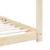 Estructura De Cama Infantil De Madera Maciza De Pino 90x200 Cm Marrón