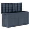 Caja De Almacenamiento De Jardín 320 L Negro