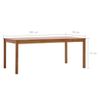 Mesa De Comedor De Madera De Pino Marrón Miel 180x90x73 Cm