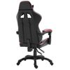 Silla De Gaming De Cuero Sintético Color Vino Tinto Rojo