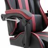 Silla De Gaming De Cuero Sintético Color Vino Tinto Rojo