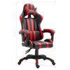 Silla De Gaming De Cuero Sintético Rojo