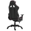 Silla Gaming Con Reposapiés Cuero Sintético Color Vino Tinto Rojo