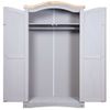 Armario Madera De Pino Mexicano Estilo Corona Gris 2 Puertas