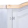 Armario Madera De Pino Mexicano Estilo Corona Gris 2 Puertas