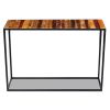 Mesa Consola De Madera Maciza Reciclada 110x35x76 Cm Multicolor