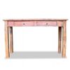 Mesa Consola De Madera Maciza Reciclada 123x42x75 Cm Marrón