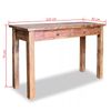 Mesa Consola De Madera Maciza Reciclada 123x42x75 Cm Marrón