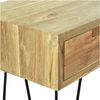 Mesa Consola 120x35x76 Cm Madera De Teca Maciza Marrón