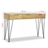 Mesa Consola 120x35x76 Cm Madera De Teca Maciza Marrón