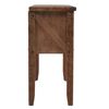 Mesa Consola De Madera De Abeto Maciza Marrón 131x35,5x75 Cm