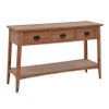 Mesa Consola De Madera De Abeto Maciza Marrón 126x40x77,5 Cm