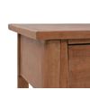 Mesa Consola De Madera De Abeto Maciza Marrón 126x40x77,5 Cm