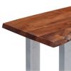 Mesa Consola 115x35x76 Cm Madera Maciza De Acacia Y Hierro Marrón