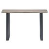 Mesa Consola 115x35x76 Cm Madera Maciza De Acacia Y Hierro Gris