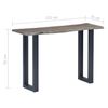 Mesa Consola 115x35x76 Cm Madera Maciza De Acacia Y Hierro Gris