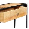 Mesa Consola De Madera Maciza De Mango 118x30x75 Cm Marrón