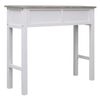 Mesa Consola De Madera Gris 90x30x77 Cm