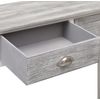 Mesa Consola De Madera Gris 90x30x77 Cm