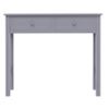 Mesa Consola De Madera Gris 90x30x77 Cm