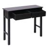 Mesa Consola De Madera Negra 90x30x77 Cm