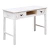 Mesa Consola De Madera Blanco Antiguo 110x45x76 Cm