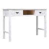 Mesa Consola De Madera Blanco Antiguo 110x45x76 Cm