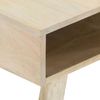 Mesa De Centro De Madera Maciza De Mango 100x60x40 Cm Beige