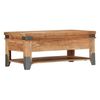 Mesa De Centro De Madera Maciza De Acacia 110x52x45 Cm Marrón