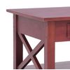 Mesa De Centro De Madera Maciza De Caoba Marrón 100x55x46 Cm