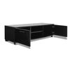 Mueble De Tv Negro Brillo 120x40,5x35 Cm