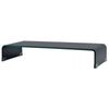 Soporte Para Tv/elevador Monitor Cristal Negro 70x30x13 Cm