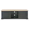 Mueble Para El Televisor De Madera Negro 120x30x40 Cm